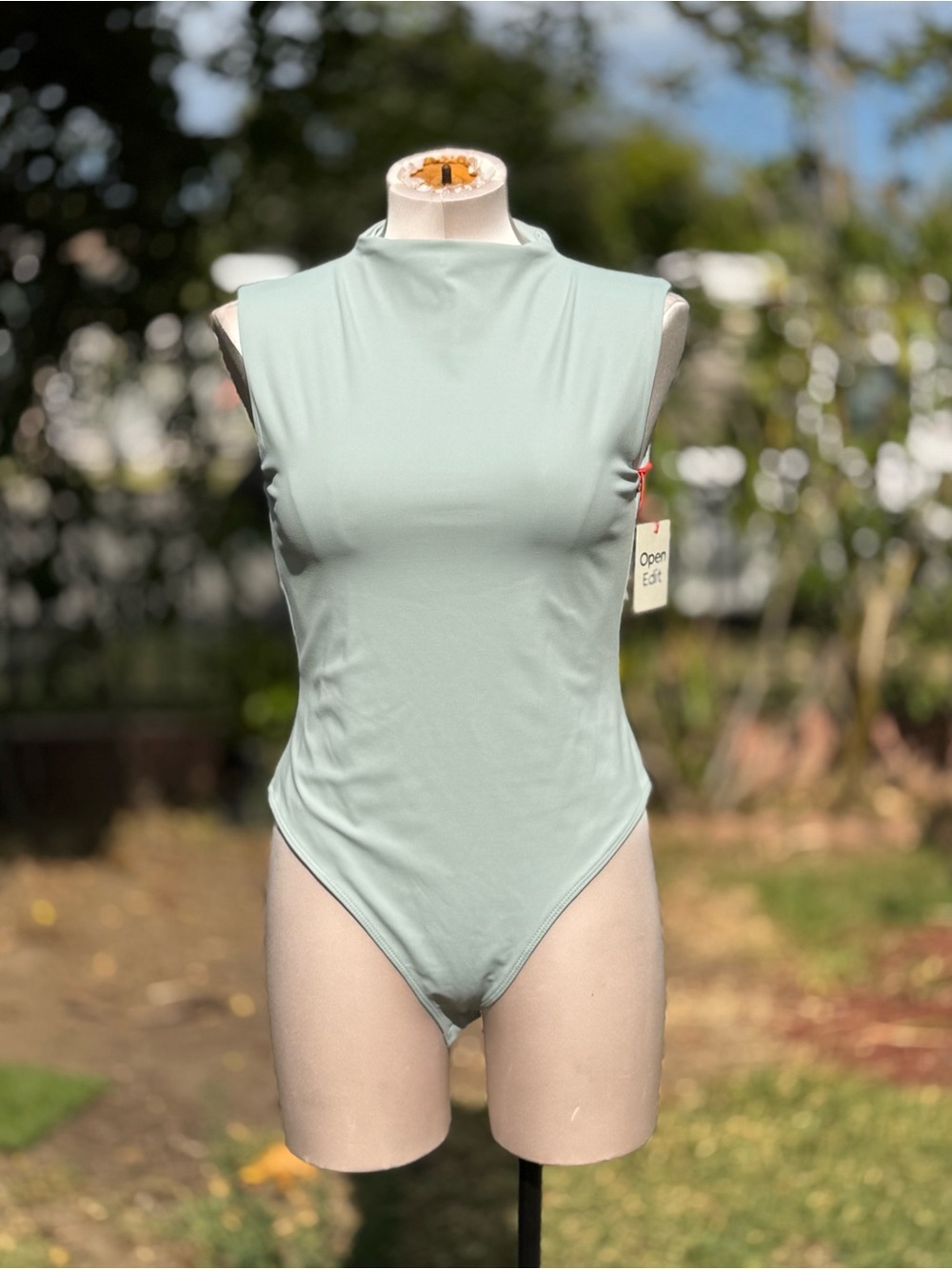 Open Edit Sleeveless Bodysuit SizeM
